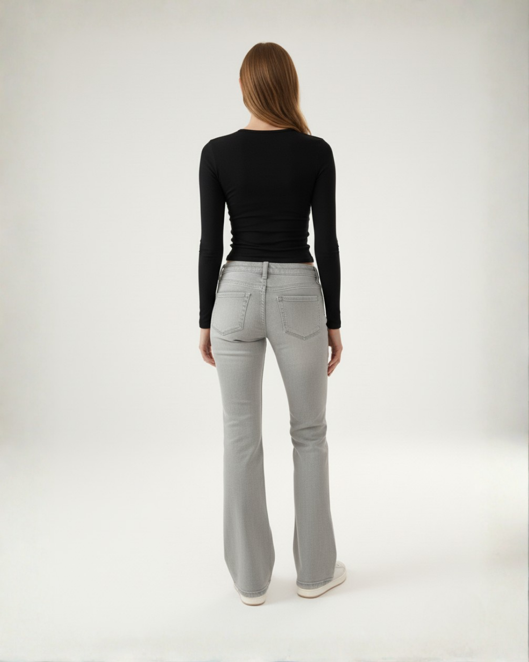 Low Rise Flared Jeans